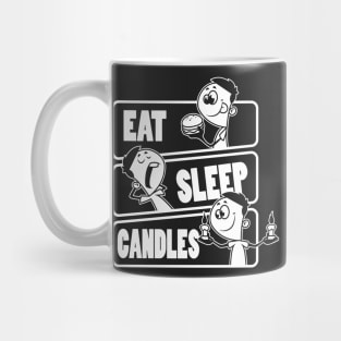 Eat Sleep Candles Repeat - Candle Maker Candlemaking graphic Mug